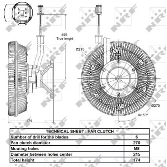 Embrayage, ventilateur de radiateur NRF