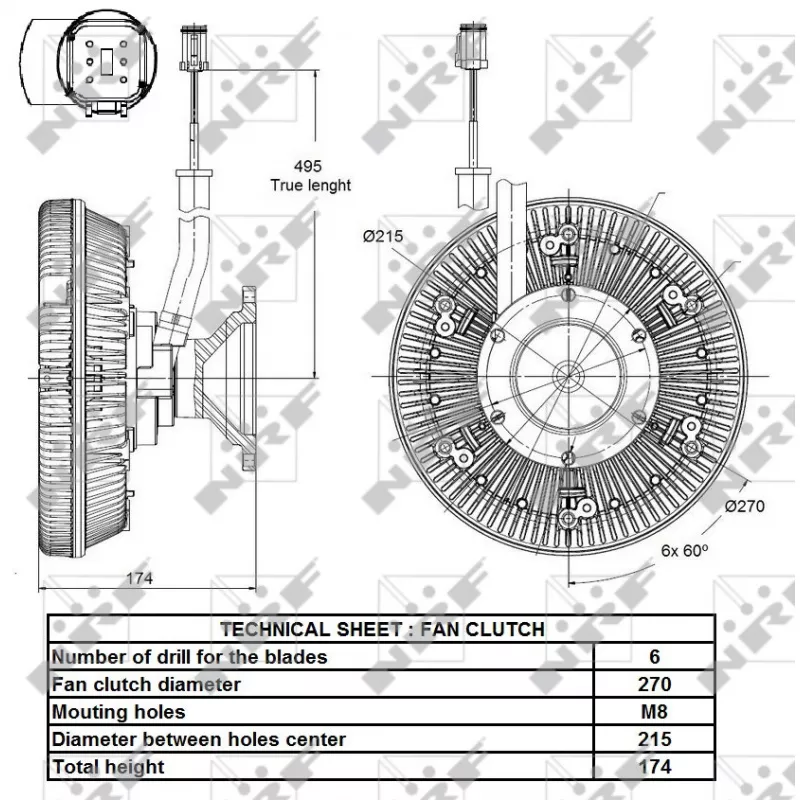Embrayage, ventilateur de radiateur NRF 49139