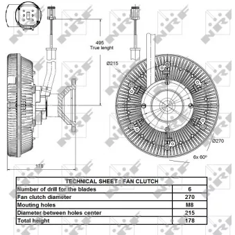 Embrayage, ventilateur de radiateur NRF