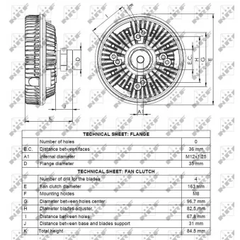 Embrayage, ventilateur de radiateur NRF