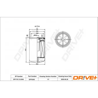 Filtre à carburant Dr!ve+ DP1110.13.0303