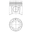 Piston KOLBENSCHMIDT 99697600 - Visuel 3