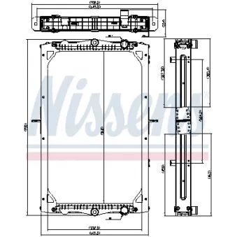 Radiateur, refroidissement du moteur NISSENS