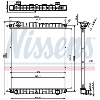 Radiateur, refroidissement du moteur NISSENS