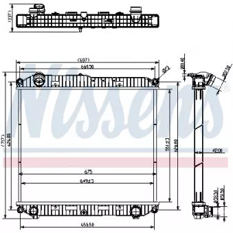 Radiateur, refroidissement du moteur NISSENS