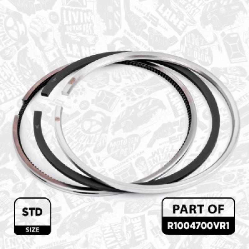 Jeu de segments de pistons ET ENGINETEAM R1004700VR1 - Visuel 1