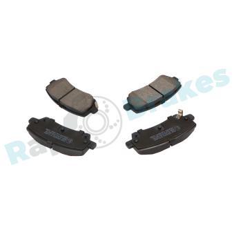 Jeu de 4 plaquettes de frein arrière RAP BRAKES R-P1604