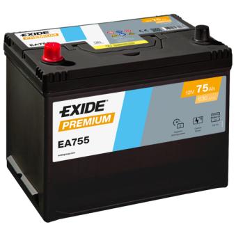 Batterie de démarrage EXIDE EA755