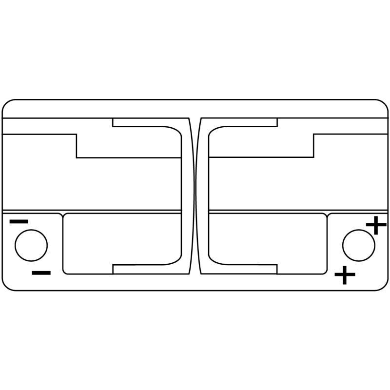 Batterie de démarrage EXIDE EL1000 - Visuel 2