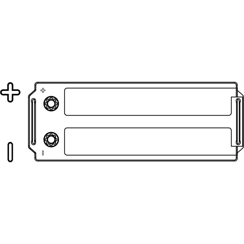 Batterie de démarrage EXIDE EF1453 - Visuel 1