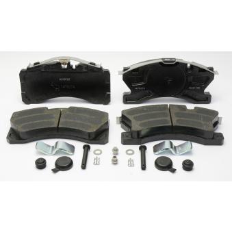 Jeu de 4 plaquettes de frein avant KNORR-BREMSE K227682K50