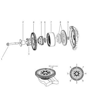Kit d'embrayage KNORR-BREMSE K190990K50