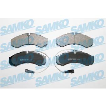 Jeu de 4 plaquettes de frein arrière SAMKO 5SP1515