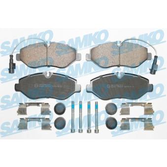 Jeu de 4 plaquettes de frein avant SAMKO 5SP1669