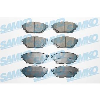 Jeu de 4 plaquettes de frein avant SAMKO 5SP2000