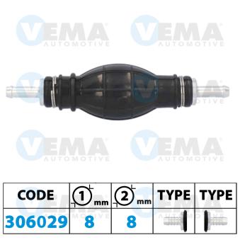 Pompe, préalimentation de carburant VEMA 306029