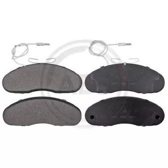 Jeu de 4 plaquettes de frein avant A.B.S.