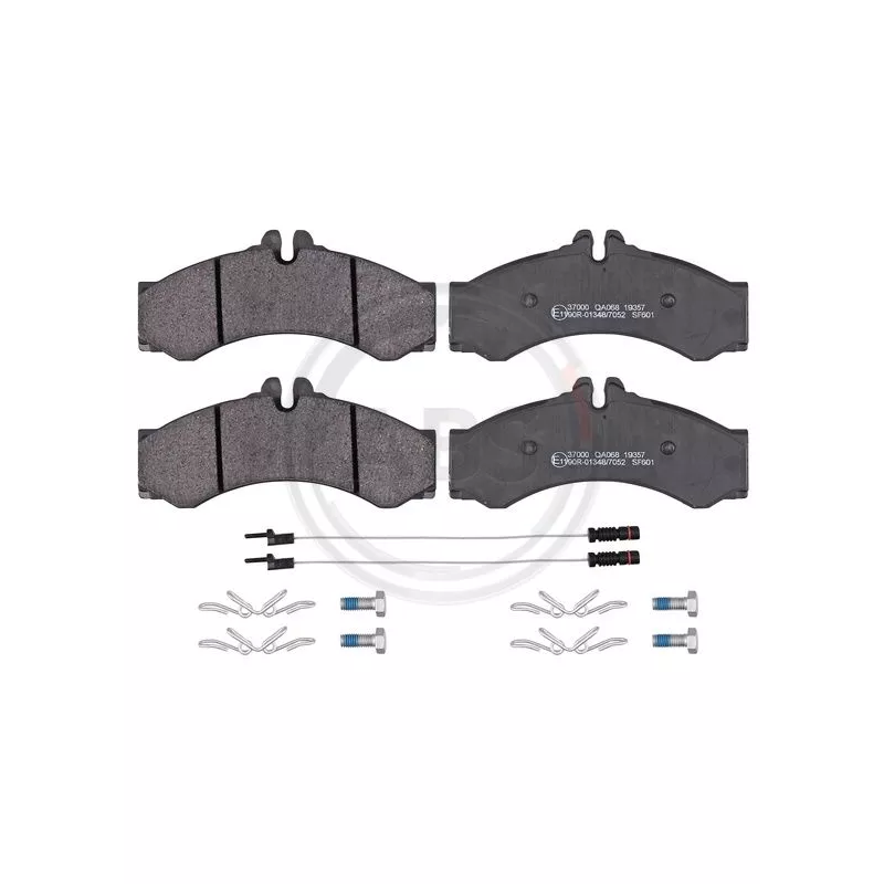 Jeu de 4 plaquettes de frein arrière A.B.S. 37000