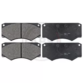 Jeu de 4 plaquettes de frein avant A.B.S.