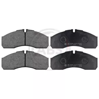 Jeu de 4 plaquettes de frein avant A.B.S.