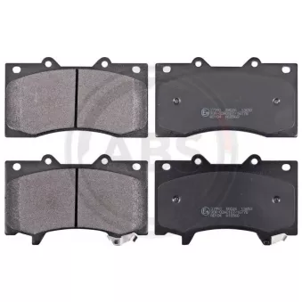 Jeu de 4 plaquettes de frein avant A.B.S.