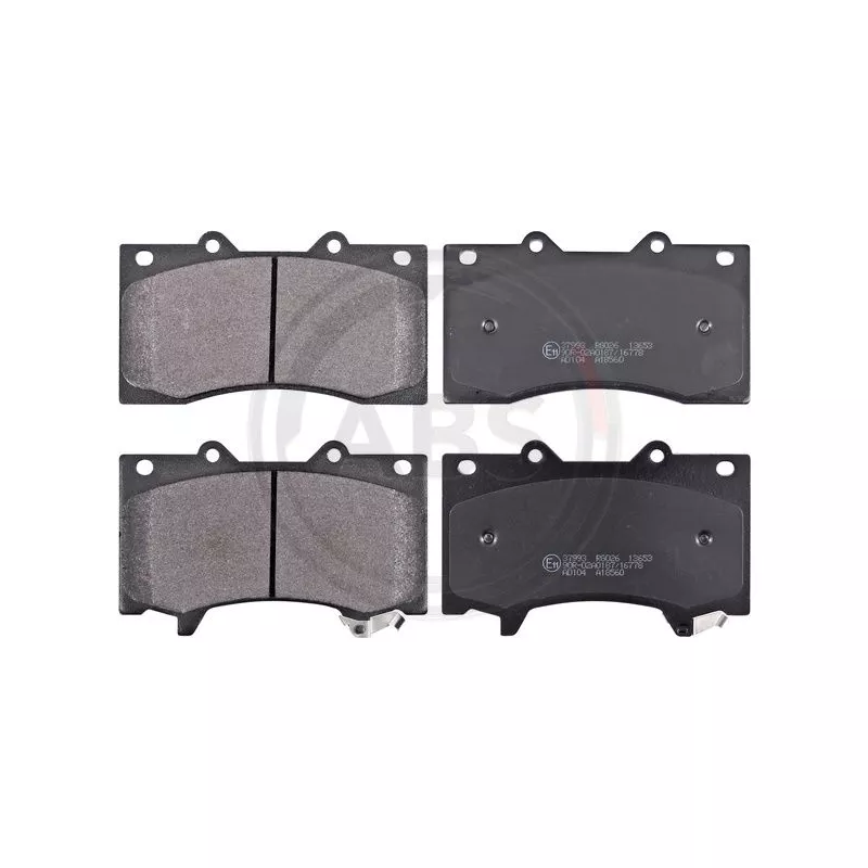 Jeu de 4 plaquettes de frein avant A.B.S. 37993