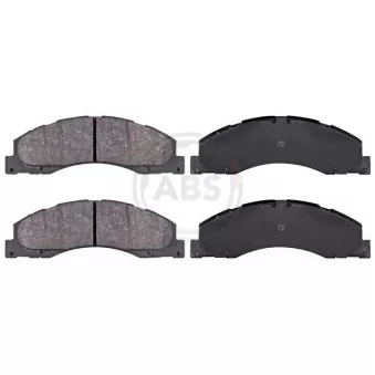 Jeu de 4 plaquettes de frein avant A.B.S. 38445