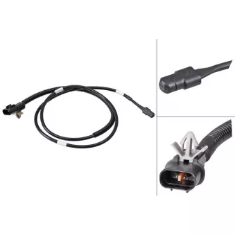 Contact d'avertissement, usure des plaquettes de frein A.B.S.