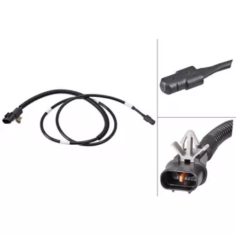 Contact d'avertissement, usure des plaquettes de frein A.B.S.