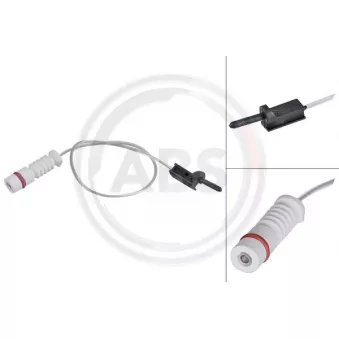 Contact d'avertissement, usure des plaquettes de frein A.B.S.