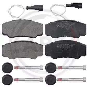 Jeu de 4 plaquettes de frein arrière A.B.S.