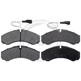 Jeu de 4 plaquettes de frein arrière A.B.S.