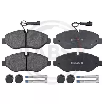 Jeu de 4 plaquettes de frein avant A.B.S.