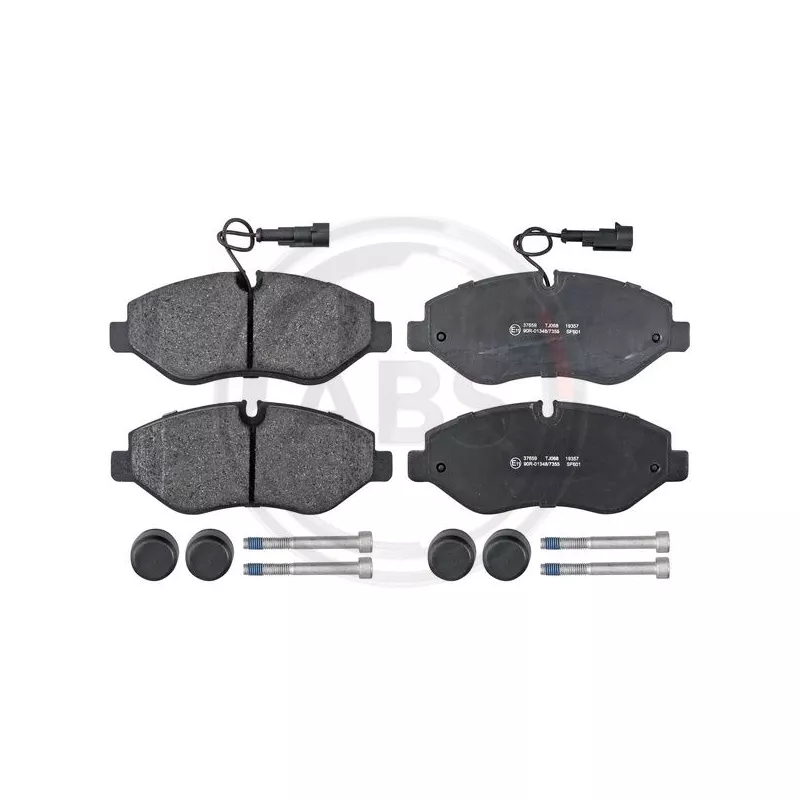 Jeu de 4 plaquettes de frein avant A.B.S. 37659