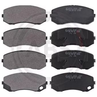 Jeu de 4 plaquettes de frein avant A.B.S.