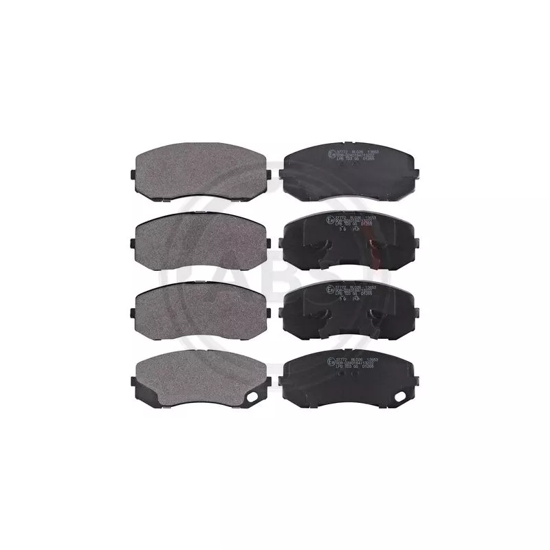 Jeu de 4 plaquettes de frein avant A.B.S. 37772