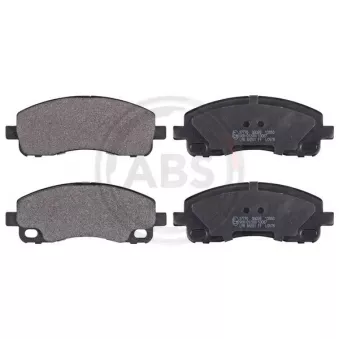 Jeu de 4 plaquettes de frein arrière A.B.S.