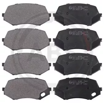 Jeu de 4 plaquettes de frein avant A.B.S.