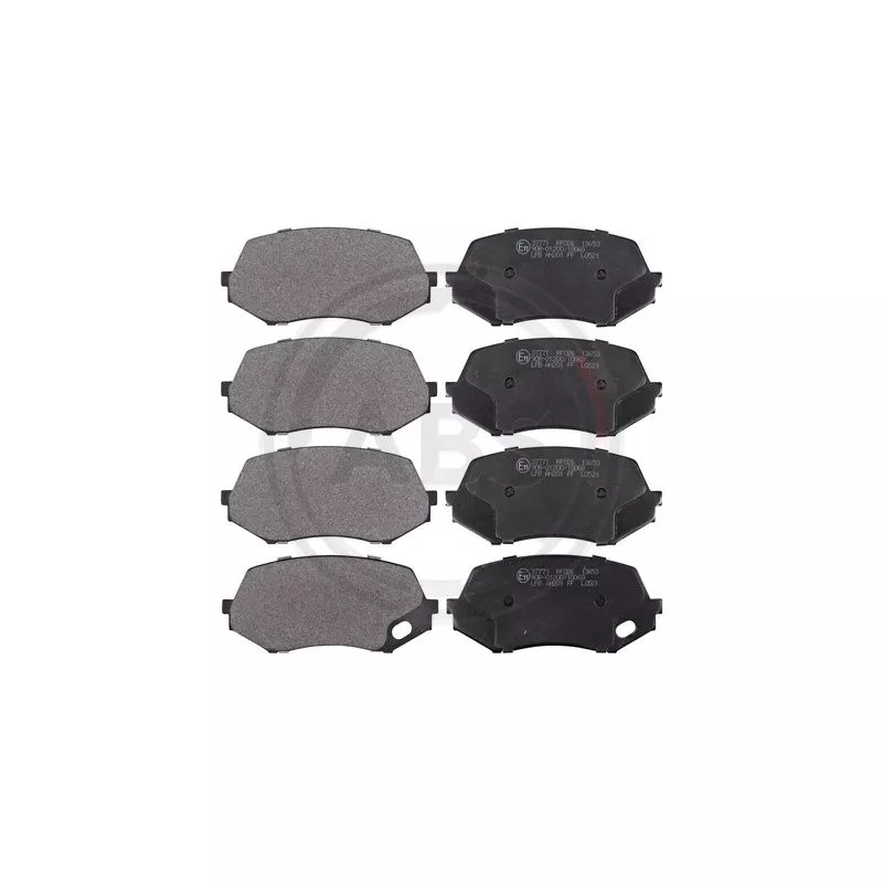 Jeu de 4 plaquettes de frein avant A.B.S. 37771