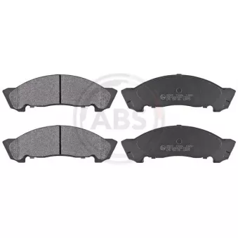 Jeu de 4 plaquettes de frein avant A.B.S.