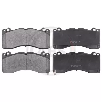 Jeu de 4 plaquettes de frein avant A.B.S.