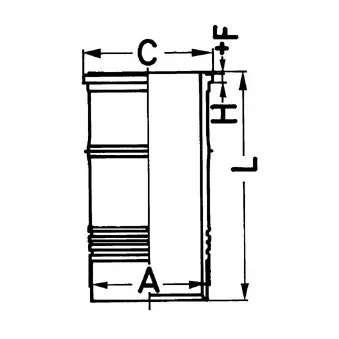 Chemise de cylindre KOLBENSCHMIDT