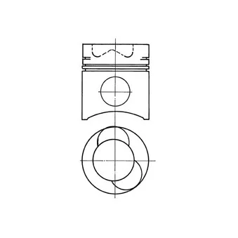 Piston KOLBENSCHMIDT 91681700