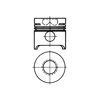 Piston KOLBENSCHMIDT 90654600