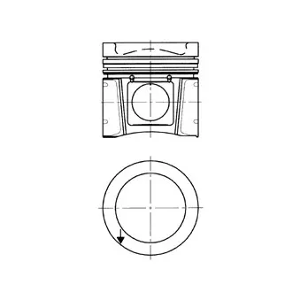 Piston KOLBENSCHMIDT 94931600