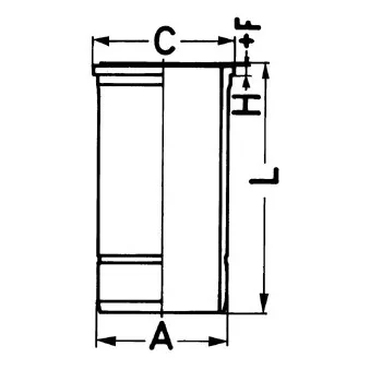 Chemise de cylindre KOLBENSCHMIDT 89879110