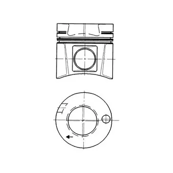 Piston KOLBENSCHMIDT 90220602