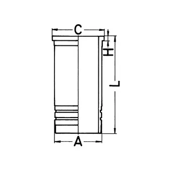 Chemise de cylindre KOLBENSCHMIDT 89862110