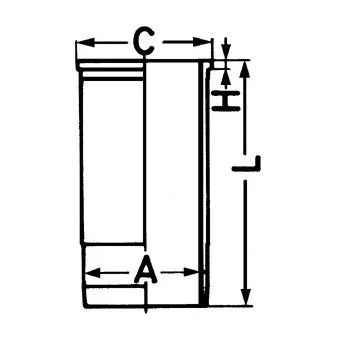 Chemise de cylindre KOLBENSCHMIDT 89856111