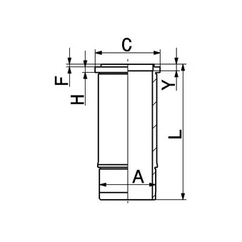 Chemise de cylindre KOLBENSCHMIDT 89497110